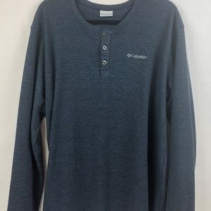 COLUMBIA Thermal Blue Button Up